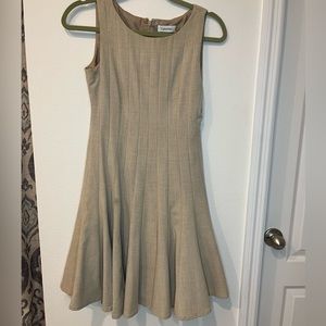 Calvin Klein tan dress